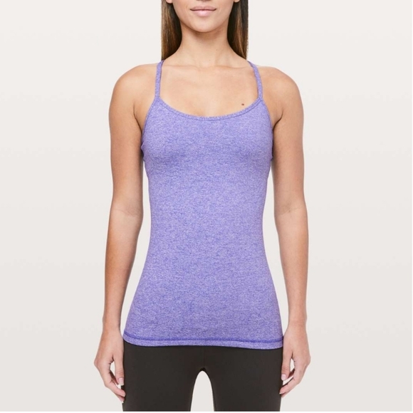 Lululemon power y tank heathered iris flower - Picture 5 of 6